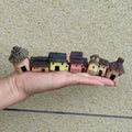 Miniature Fairy Garden House Set of 6 - Hand-Painted Resin C - 3