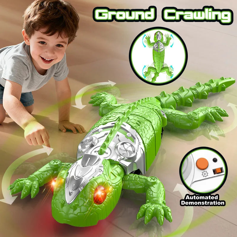 Wall-Climbing RC Gecko and Spider - Rechargeable Remote Control Crawler - view 4