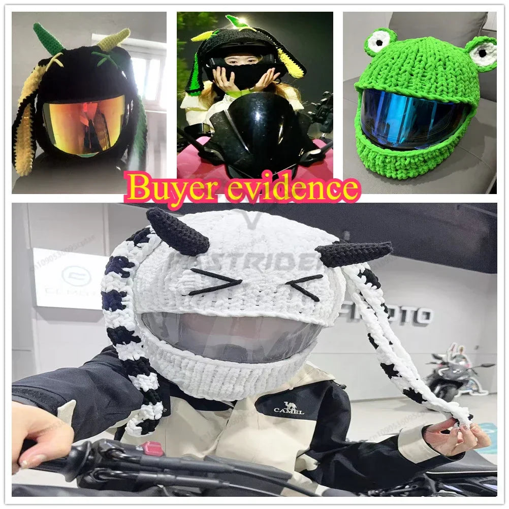 Motorcycle Helmet Cover – Fun & Decorative Full-Face Helmet Accessory