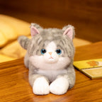 Realistic Lying Cat Plush 50cm - Lifelike Stuffed Kitten Pillow - 5