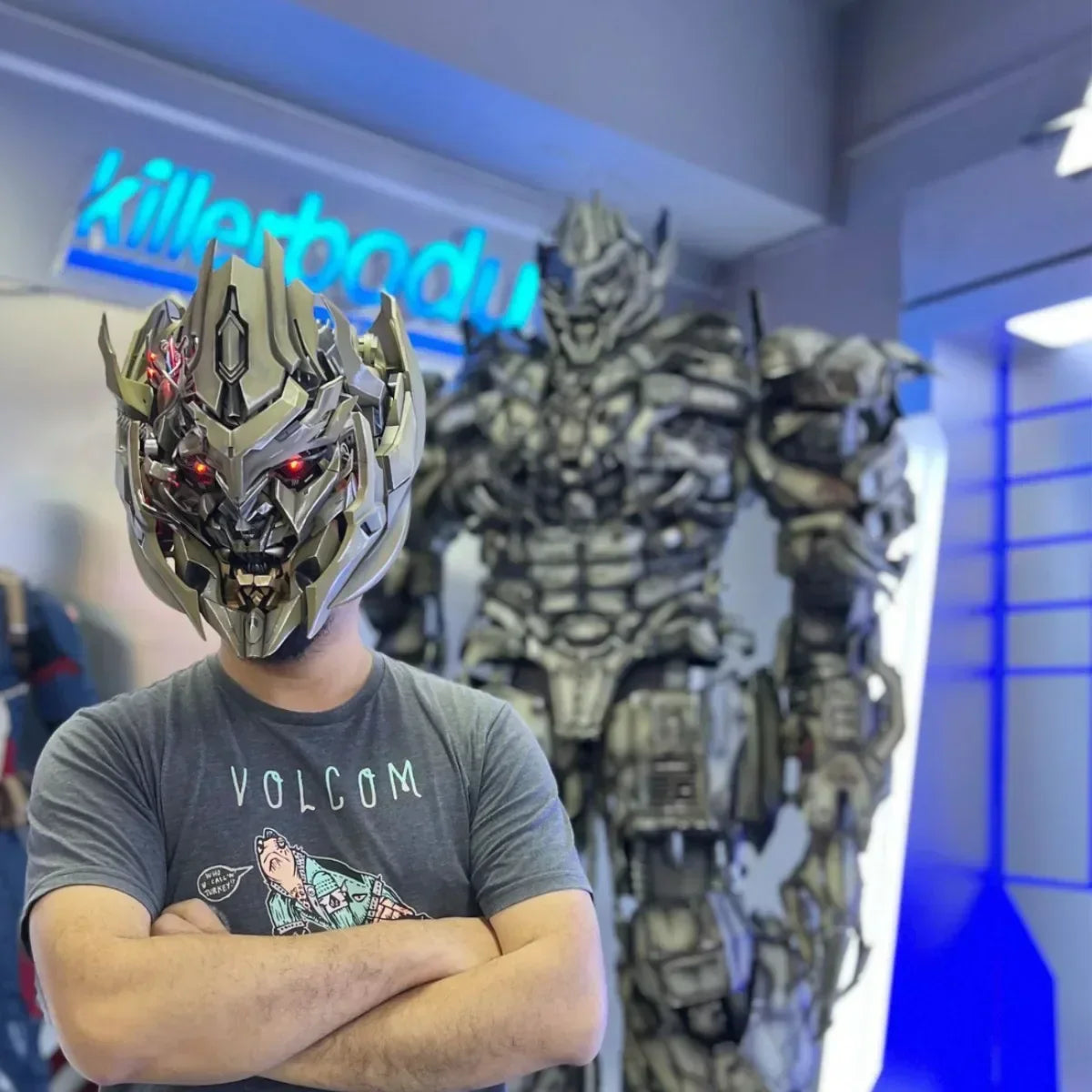 Megatron Bumblebee Transformers Voice Control Cosplay Helmet