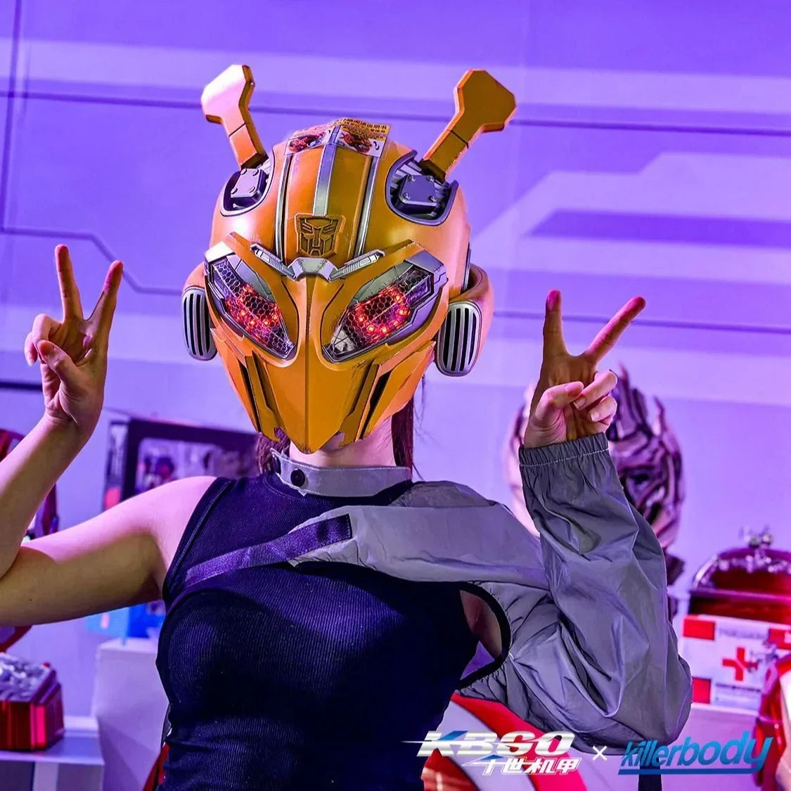 Megatron Bumblebee Transformers Voice Control Cosplay Helmet