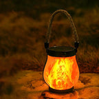 Solar Flame Lantern - flame effect glow