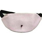 Fake Belly Fanny Pack - Novelty Hidden Storage Waist Bag - Pale