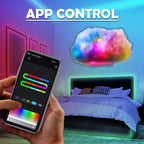 App control over Wi-Fi for the cloud LED light kit, colour and mode selection