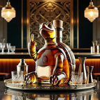 Turtle Glass Decanter 10oz - Novelty Animal Carafe for Home 