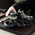 Semi-Automatic Bull Teapot Tea Set - Magnetic Rotating Kung 