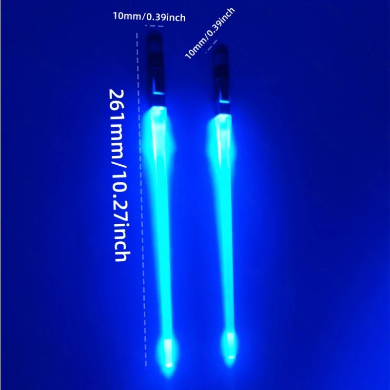 LED Light-Up Glow Chopsticks, Set of 4 Pairs - Reusable Colour Dinner Chopsticks - image 2