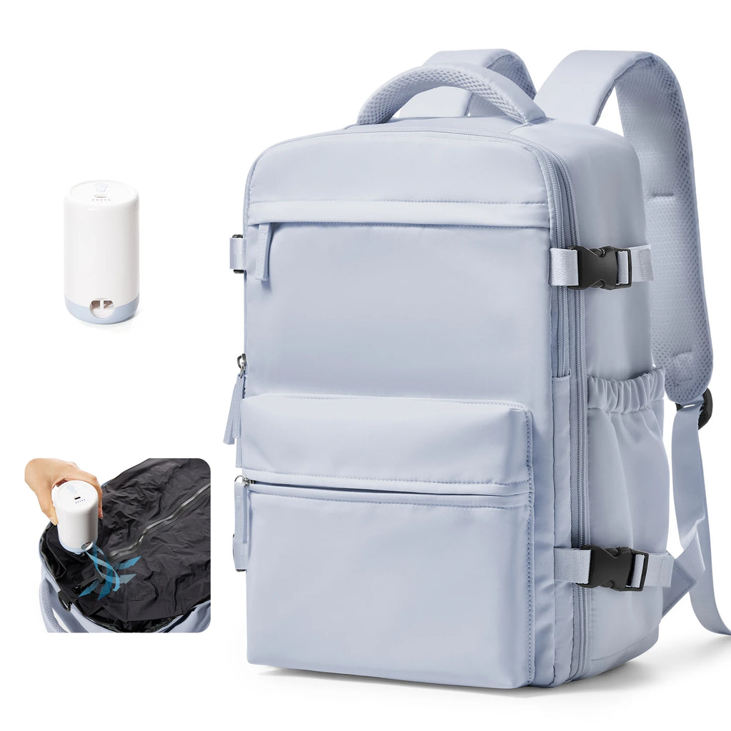Vacuum Compression Travel Backpack - Purple