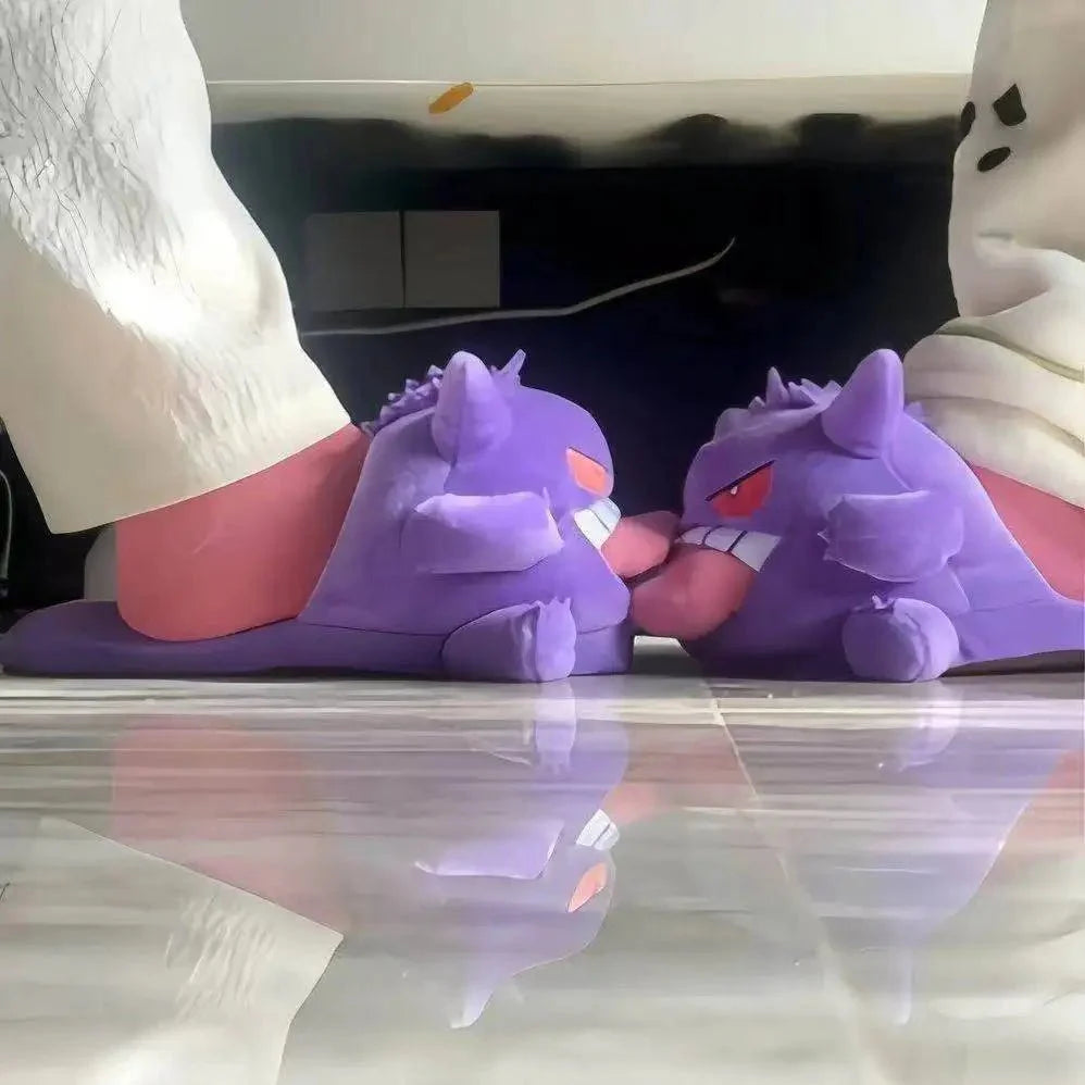 Gengar Plush Slippers – Tongue-Out Anime Design, Non-Slip EVA Sole, Soft... — View 5