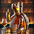 Turtle Glass Decanter 10oz - Novelty Animal Carafe for Home 