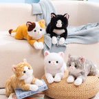 Realistic Lying Cat Plush 50cm - Lifelike Stuffed Kitten Pillow - 1