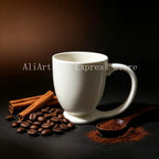 Hanging Ceramic Mug with Single-Ear Handle - Large 500ml Coffee Cup - view 3