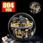Programmable Robot Ball Building Set - 804-Piece RC Sphere Bot with LED Face - gallery 2