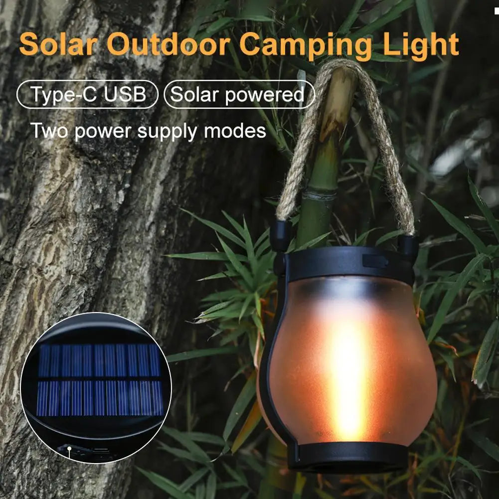 Solar Flame Lantern - dual charging