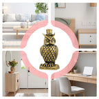 Solid Brass Owl Figurine - Vintage Desk and Bookshelf Sculpture, Two Designs