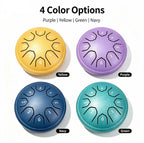 8-Note Steel Tongue Drum with Mallet and Songbook - 4.5 Inch Mini Handpan - view 3