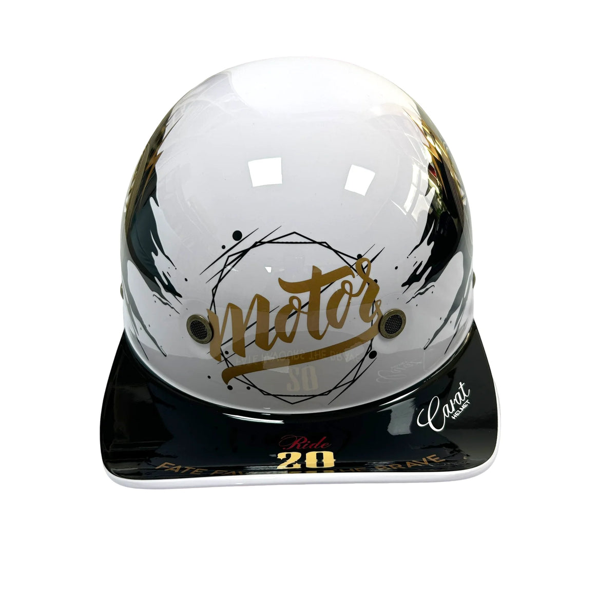 Motorcycle Half Helmet Baseball Cap Style - Retro Open Face Cruiser Shell - gallery 5