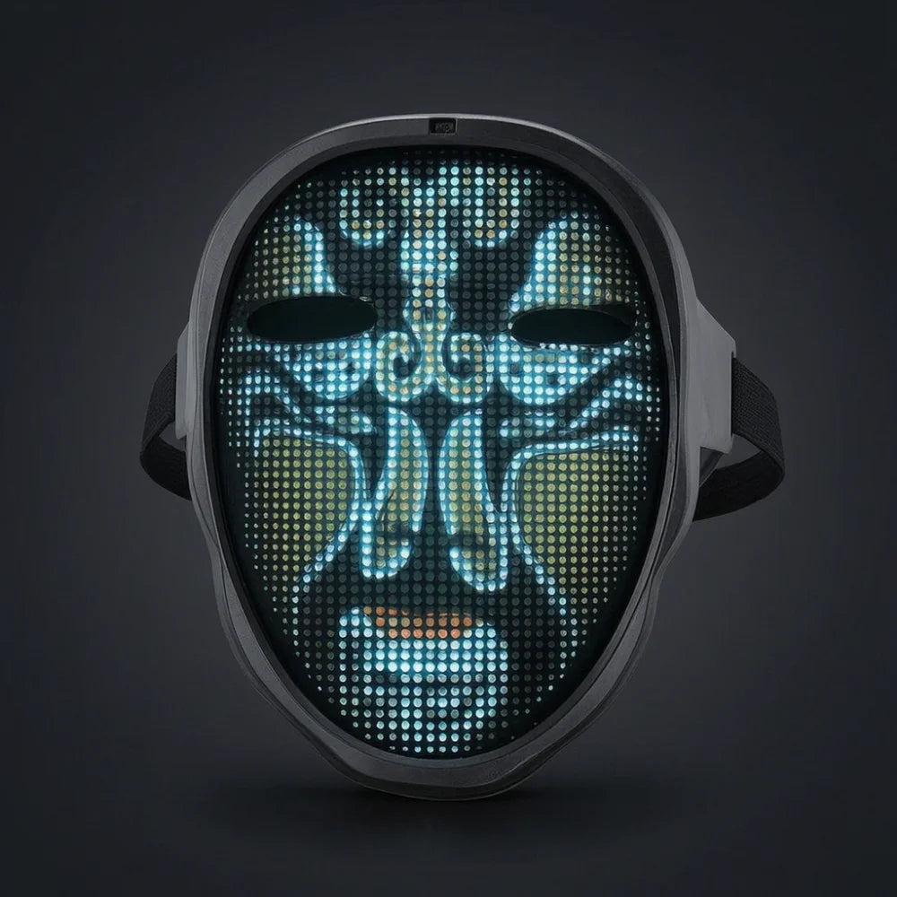 LED Face Mask with App Control - Programmable Light-Up Display Mask for Parties - image 1