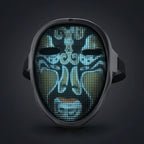 LED Face Mask with App Control - Programmable Light-Up Display Mask for Parties - image 1