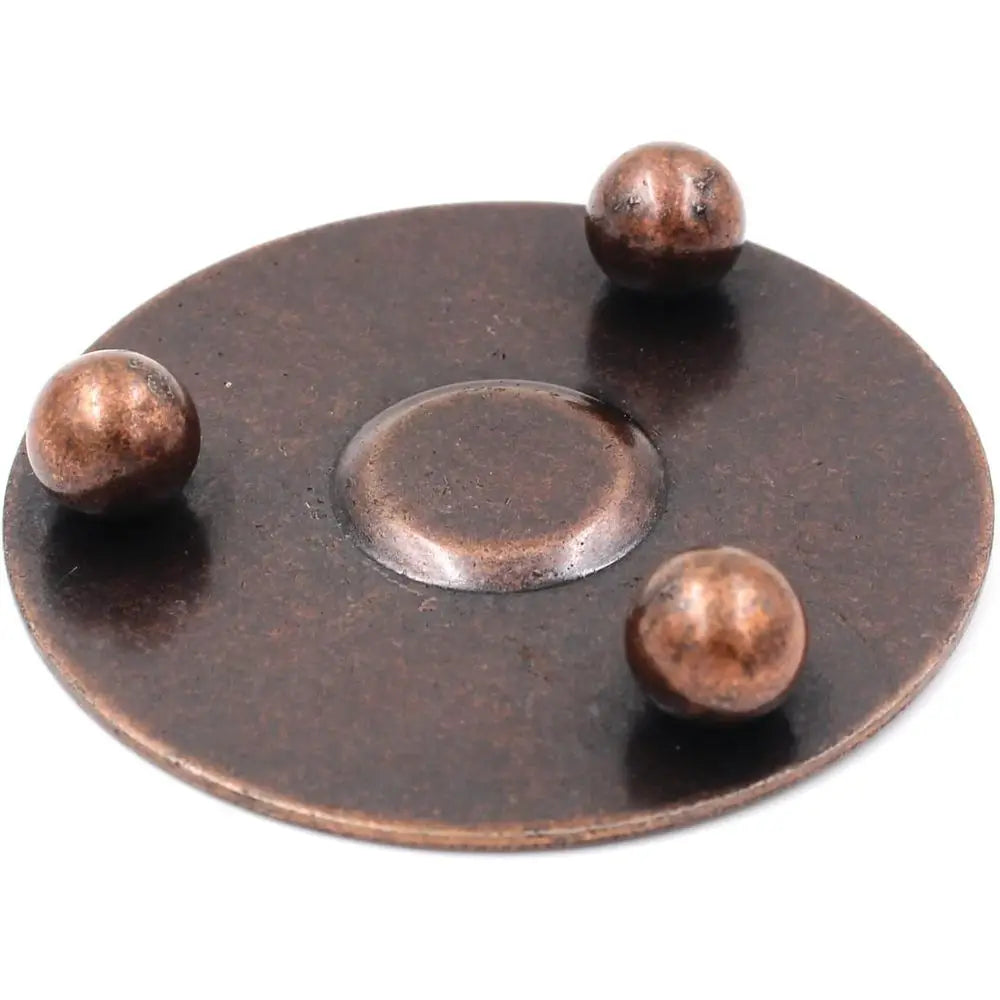 Magnetic Sand Hourglass Sculpture - Copper Base finish, base with feet detail