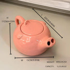 Pig Ceramic Teapot and Mug - 1L Novelty Snout Spout Tea Set - 5
