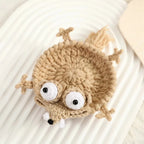 Crochet Animal Coaster Set of 4 - Handmade Squirrel, Frog an - 6