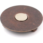 Magnetic Sand Hourglass Sculpture - Copper Base finish, magnet detail