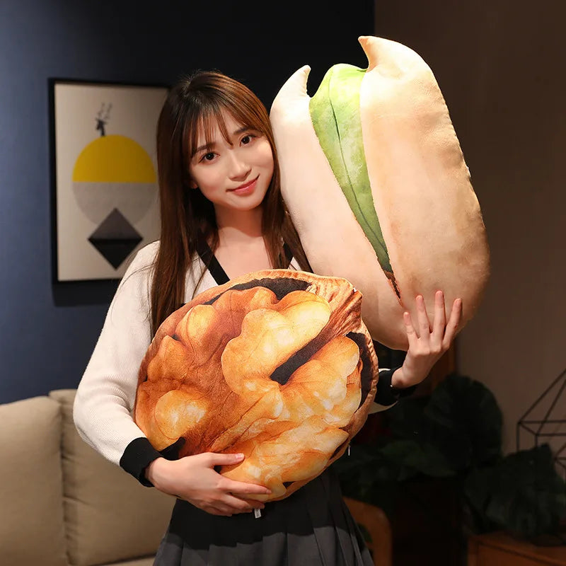 Realistic Nut Plush Cushion - Giant Soft Pillow in 8 Lifelike Designs - view 4
