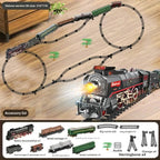 Electric Steam Train Set with Real Smoke, Lights and Sound - 2