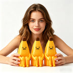Sitting Banana Figurine - 3D Printed Desk Ornament for Monit
