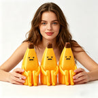 Sitting Banana Figurine - 3D Printed Desk Ornament for Monit