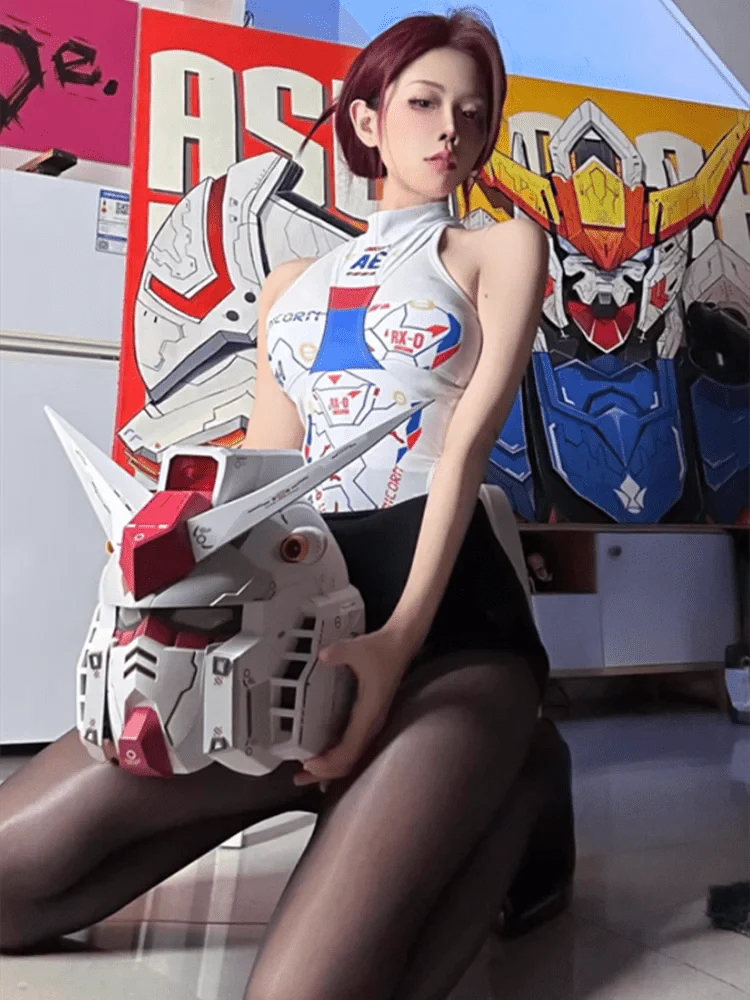 Vol.1 Rx - 78 - 02 Helmet: Cyberpunk 1:1 Mask Mech Robot Helmet - GiftWave.co