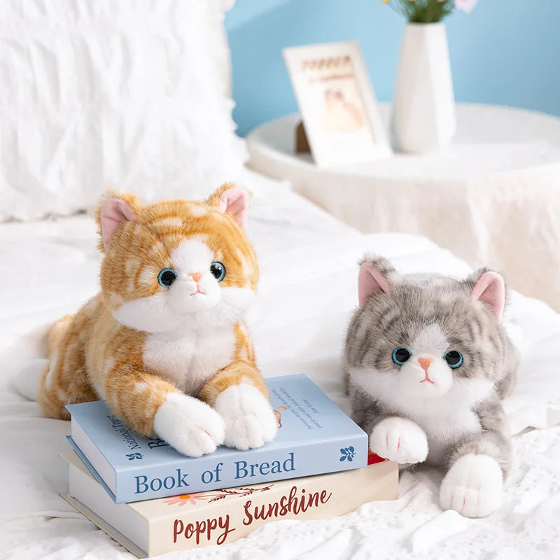 Realistic Lying Cat Plush 50cm - Lifelike Stuffed Kitten Pillow - 3