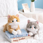 Realistic Lying Cat Plush 50cm - Lifelike Stuffed Kitten Pillow - 3