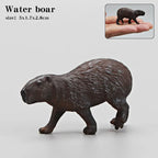 Capybara Figurine Set of 5 - Hand-Painted Miniature Animal Desk Ornaments - image 2