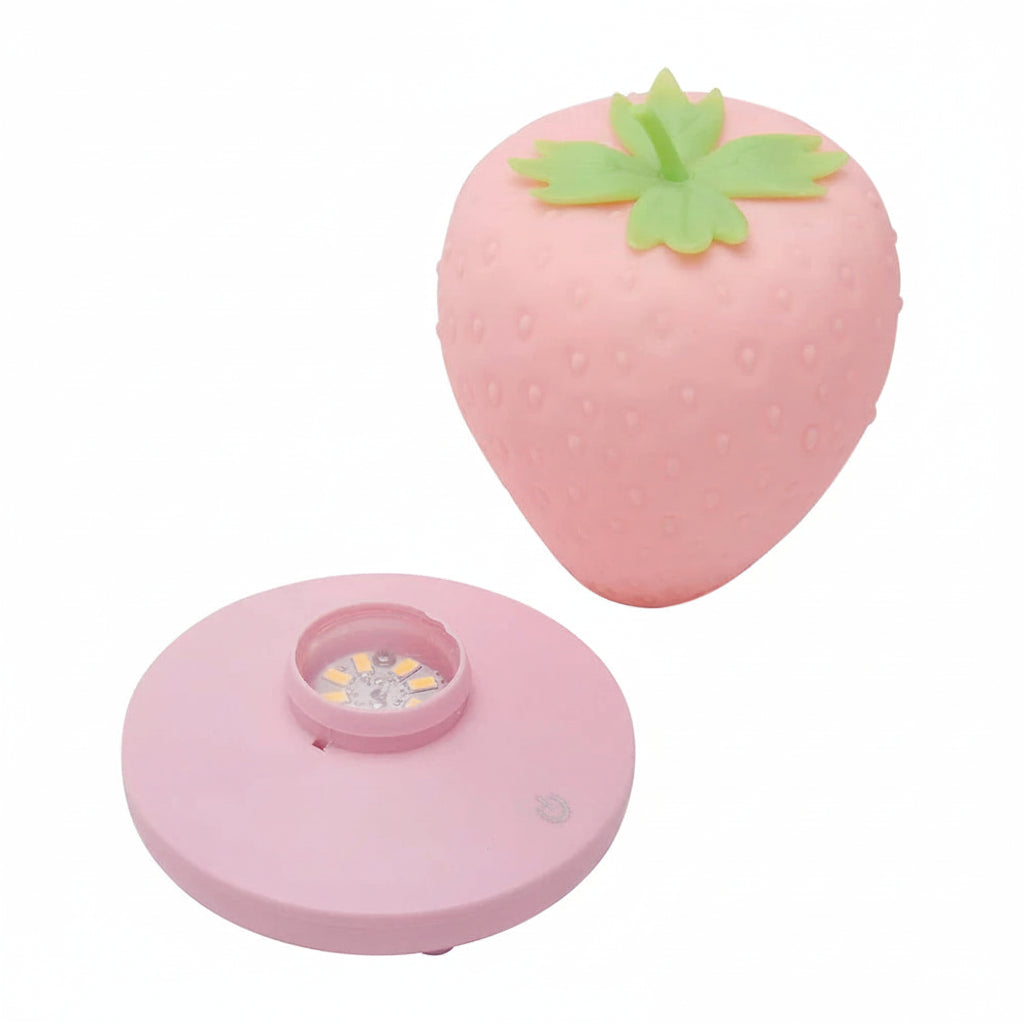 Strawberry Night Light - Silicone Touch Lamp, Dimmable and USB Rechargeable - image 6