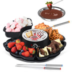 Flameless Electric S'mores Maker — Indoor Tabletop Marshmallow Roaster Kit with Forks & Trays