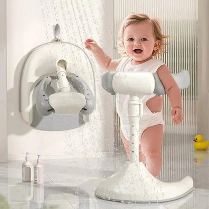 Adjustable Baby Shower Support Stand 0–12 Months Anti - Slip BPA - Free Infant Bath Stand - GiftMira