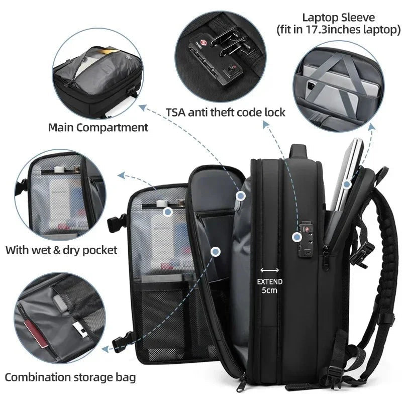 AeroVac 17 - Inch Hybrid Compression Backpack | The Ultimate Space - Saver for 2026 - GiftMira