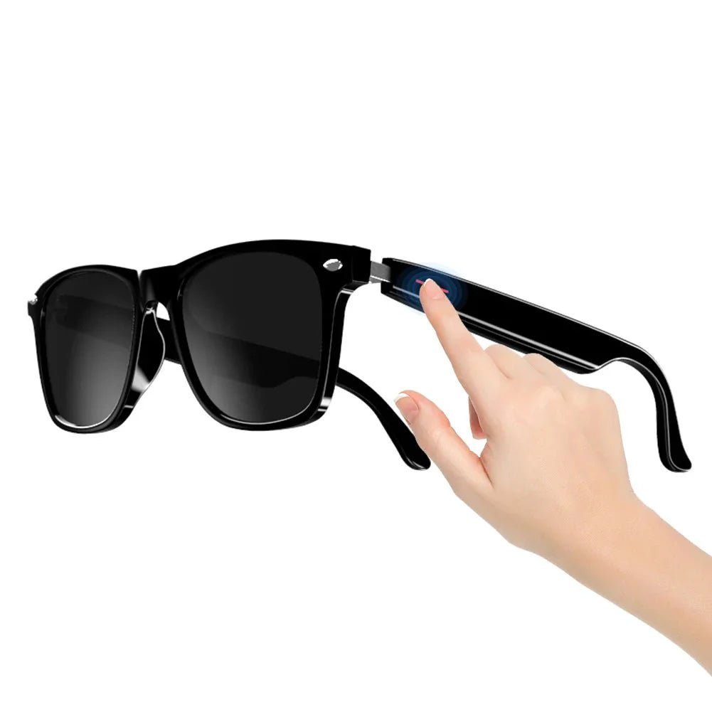 AI Smart Glasses Camera Open - Ear Speaker Voice Assistant UV Sport Sunglasses Men Women Bluetooth - GiftMira