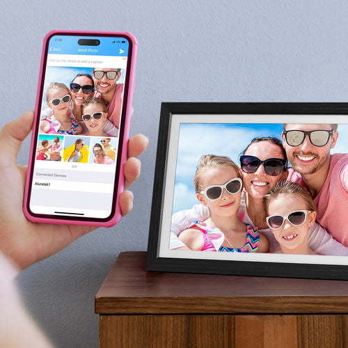 10.1 inch WiFi digital photo frame, black