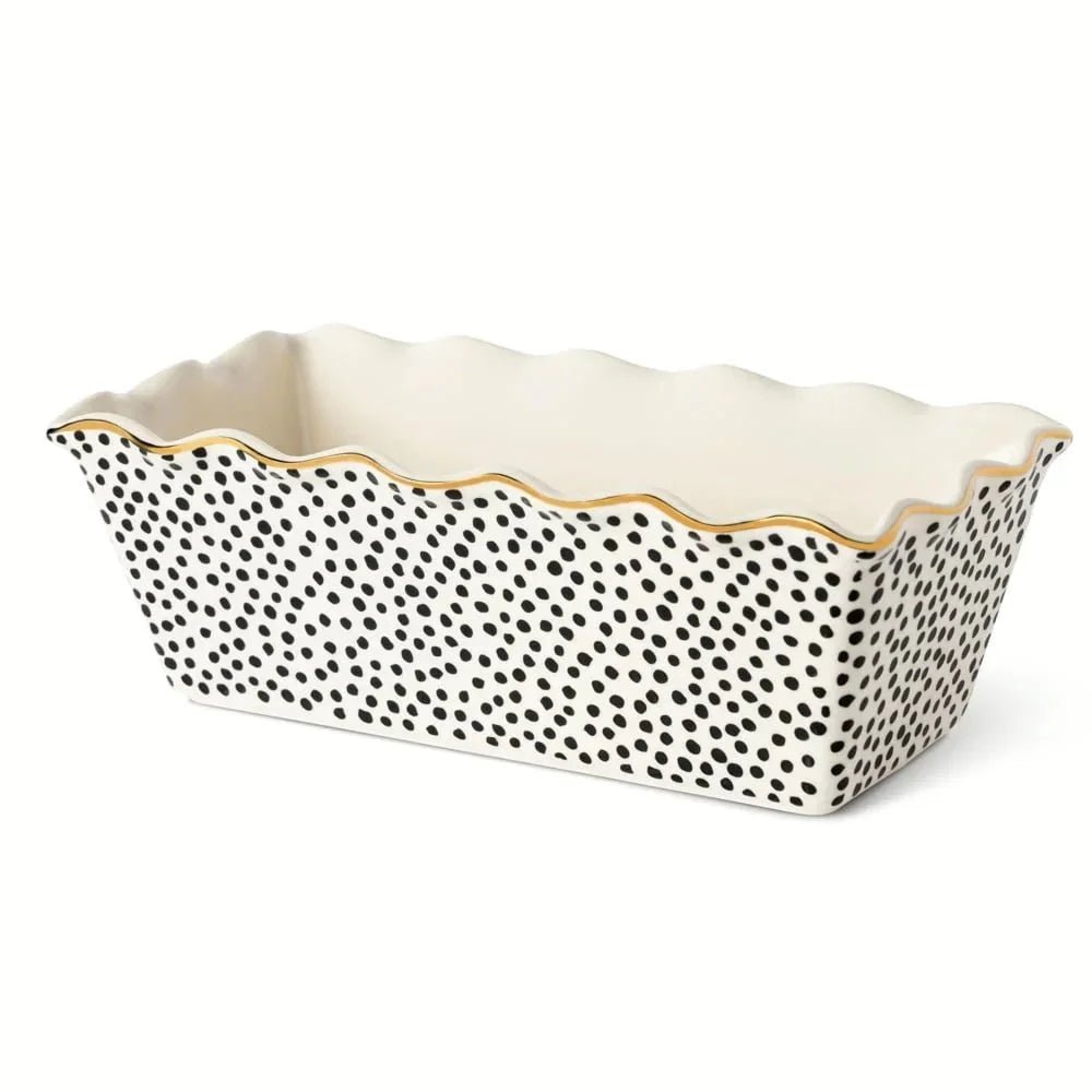 ArtisanBake 9 - Inch Nonstick Ceramic Loaf Pan | Professional Dot Pattern Bakeware - GiftMira