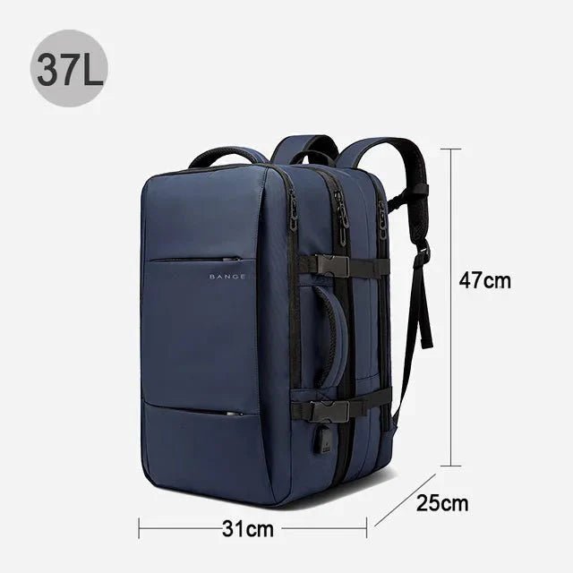 BANGE Travel Backpack Men Business Expandable USB Large Capacity Laptop Waterproof Fashion Backpack - GiftMira