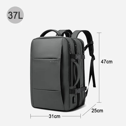 BANGE Travel Backpack Men Business Expandable USB Large Capacity Laptop Waterproof Fashion Backpack - GiftMira