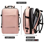 BANGE Travel Backpack Men Business Expandable USB Large Capacity Laptop Waterproof Fashion Backpack - GiftMira