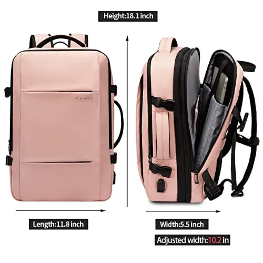 BANGE Travel Backpack Men Business Expandable USB Large Capacity Laptop Waterproof Fashion Backpack - GiftMira