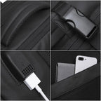 BANGE Travel Backpack Men Business Expandable USB Large Capacity Laptop Waterproof Fashion Backpack - GiftMira