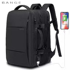 BANGE Travel Backpack Men Business Expandable USB Large Capacity Laptop Waterproof Fashion Backpack - GiftMira