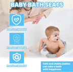 Bear Baby Bath Seat – Non - Slip Safety Bath Chair for Infants 6+ Months, Soft Support, Bathtub Seat - GiftMira